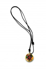 Ceramic Sunflower Pendant